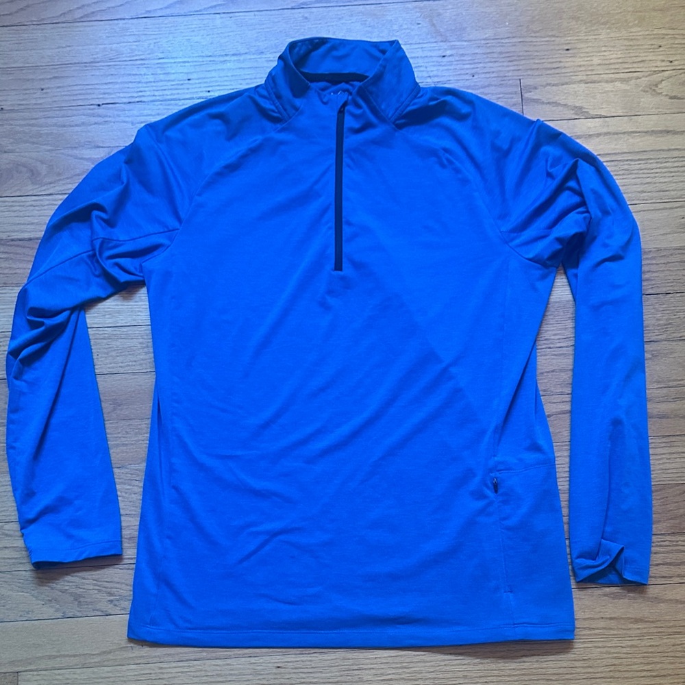 REI  Blue Quarter-Zip Pullover M
